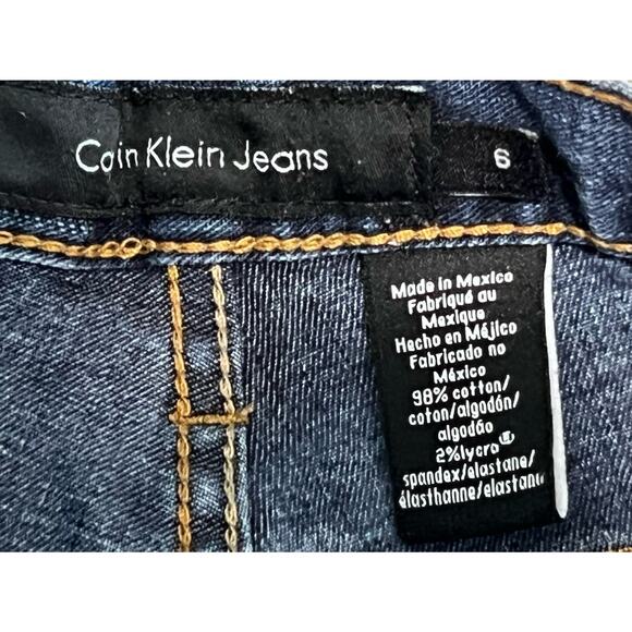 Calvin Klein Jeans Women's 6 Vintage Y2K Denim Jean Shorts 31"x 4" - Picture 6 of 6